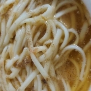 あっさり鶏だしうどん♡柚子胡椒添え